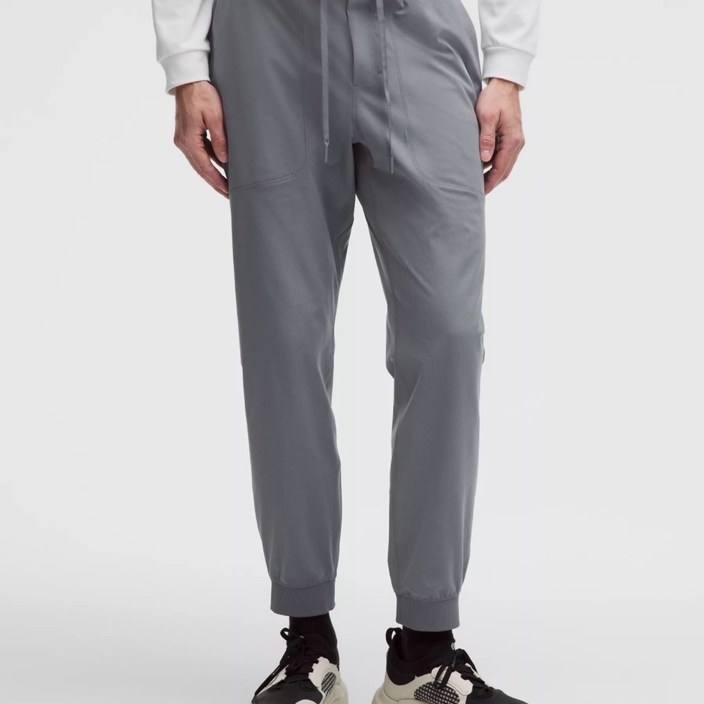 Lululemon ABC Gray Joggers (Size: 34) Flaw: Stains & Holes